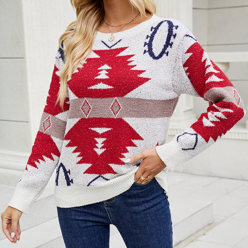 Women's Knitwear Christmas Long Sleeve Sweater For Women