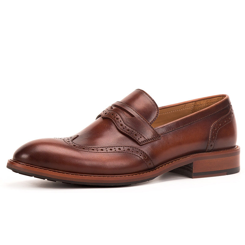Men's Leather Business Casual Loafers  Shoes