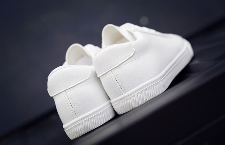 Spring and autumn with small white shoes female flat leather canvas shoes women's shoes casual shoes