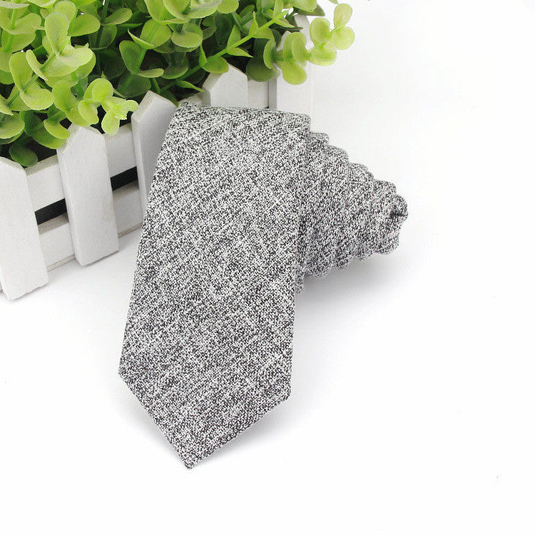 Men's Neckties Wholesale Super Narrow Spot Imitation Wool 6cm