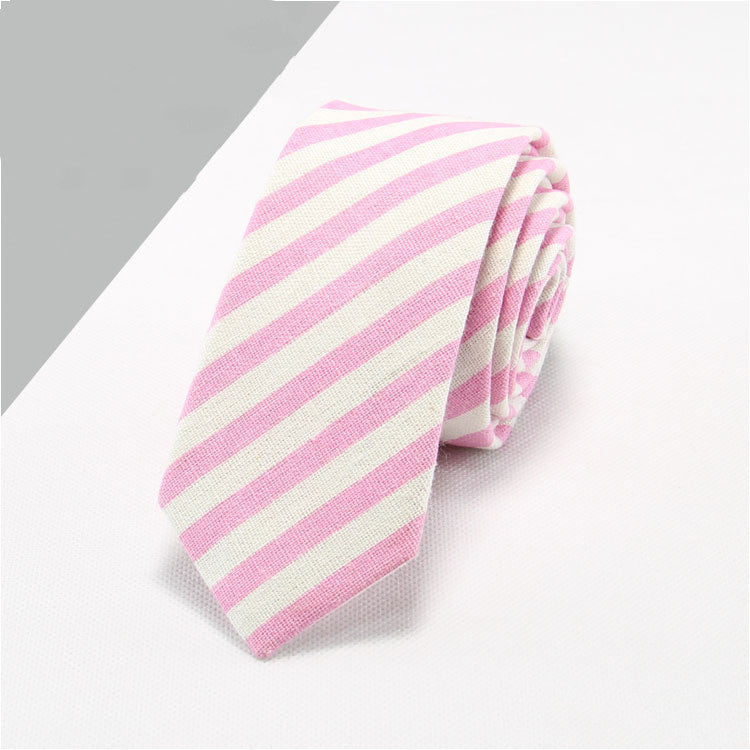 Cotton And Linen Tie Men's Formal Business Tie