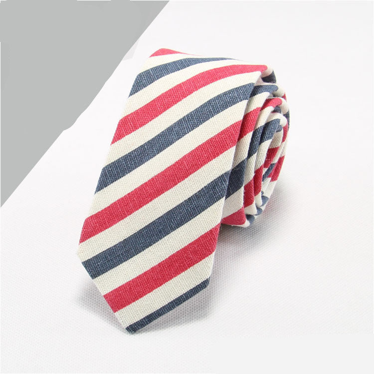 Cotton And Linen Tie Men's Formal Business Tie