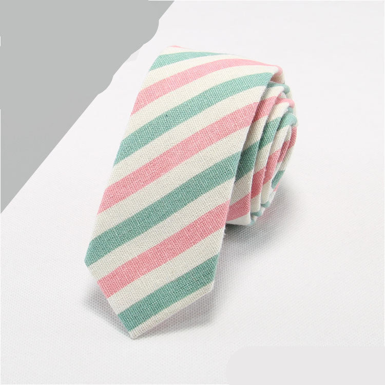 Cotton And Linen Tie Men's Formal Business Tie