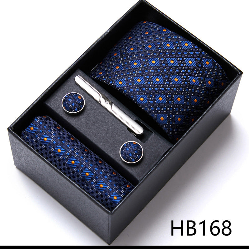 Men'S Tie Six-Piece Suit Gift Box Group Tie Business Formal Wedding Tie
