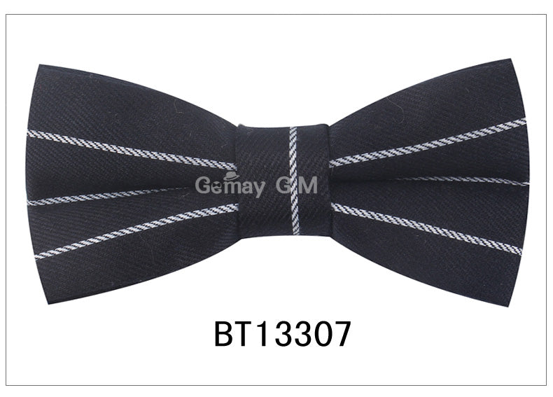 British fashion gentleman double bow tie