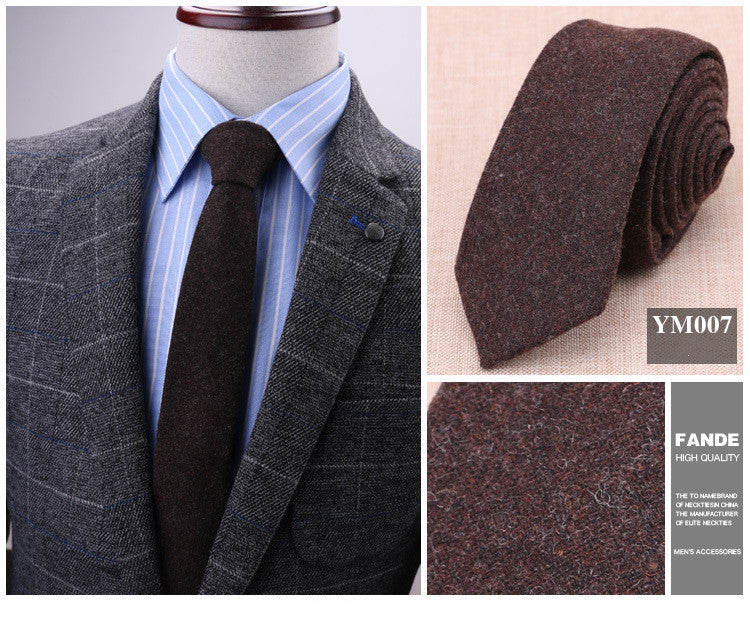 6cm wool tie