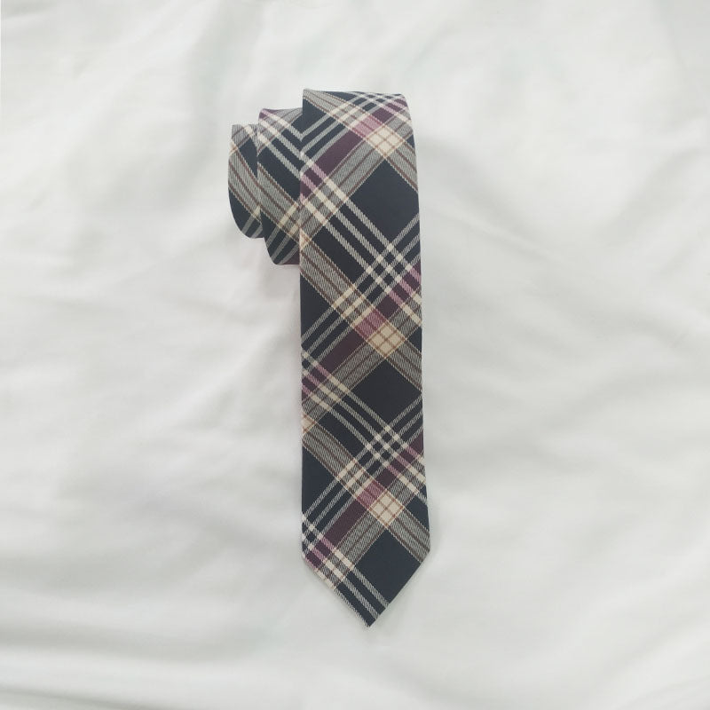 Uniform plaid tie