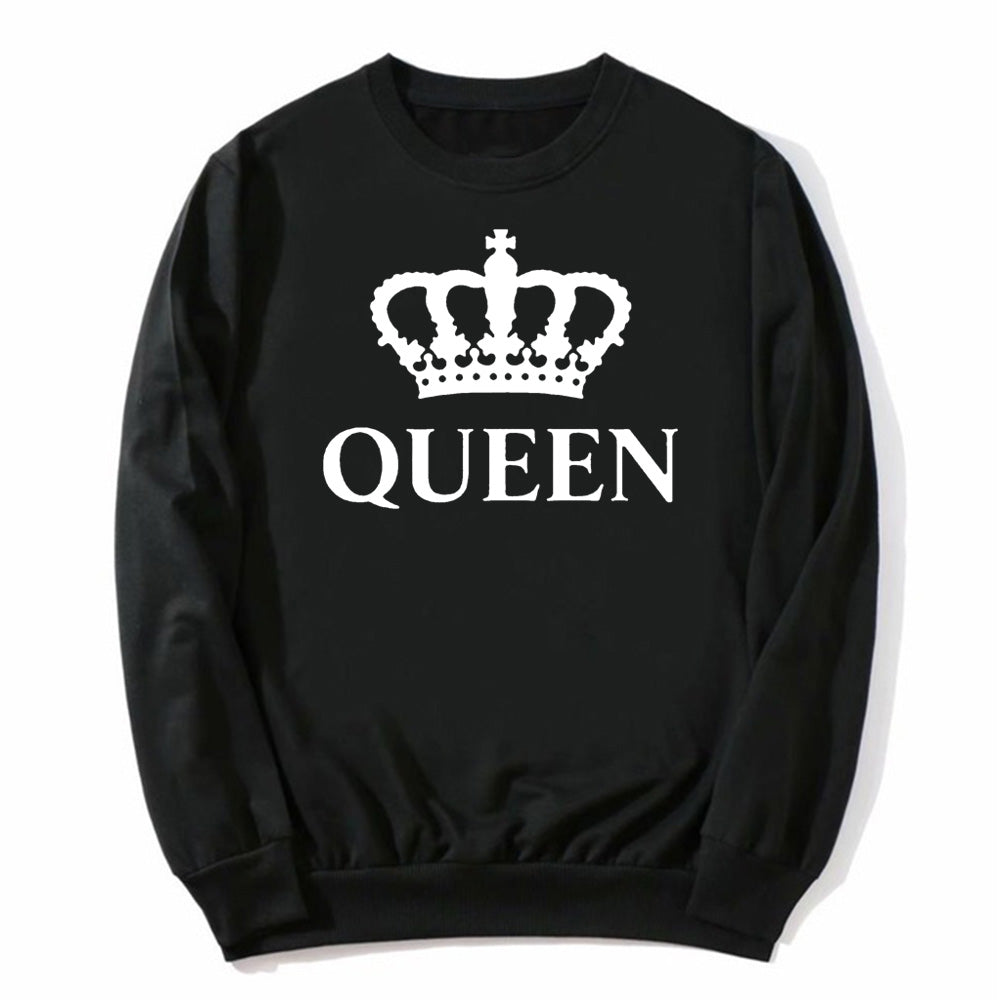 Crown New Men And Women Couples Wear Plus Velvet Thick Sweater Europe And America