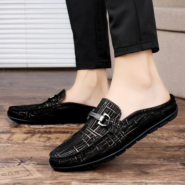 Men's Half Supporting Head Layer Low Shoes