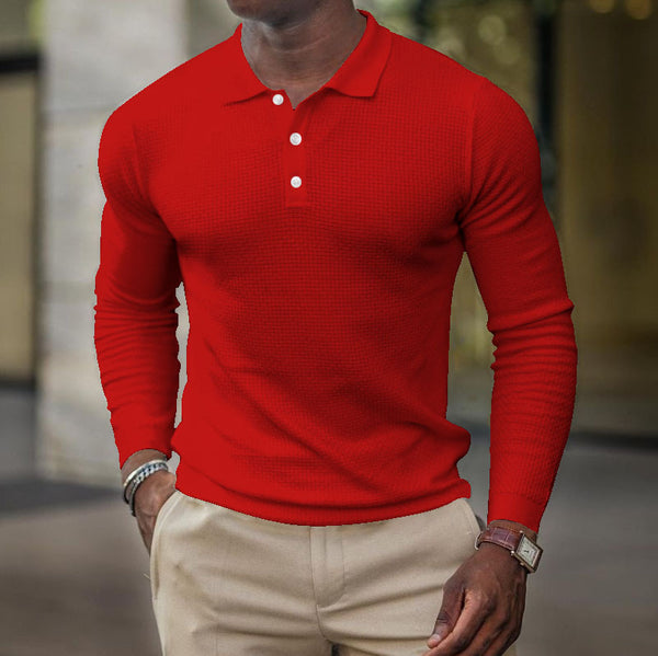 POLO Shirt Business Long-sleeved Lapel Casual