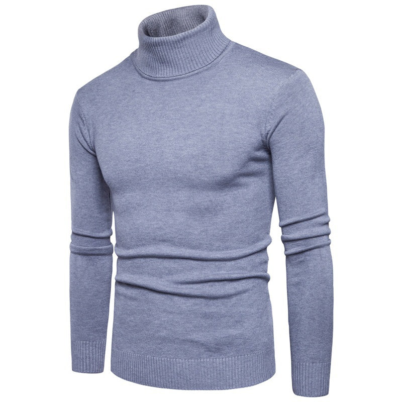 High-neck slim-fit base sweater