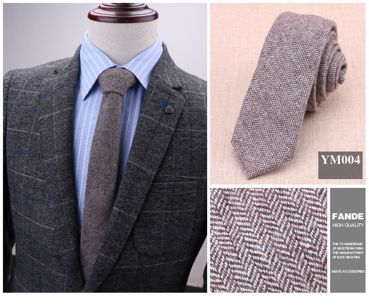 6cm wool tie
