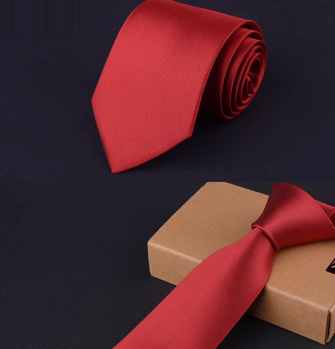 Men's business suit tie and bridegroom tie 8cm black red blue tie