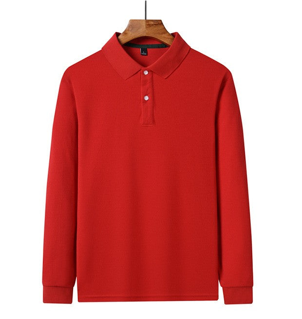 POLO Shirt Business Long-sleeved Lapel Casual
