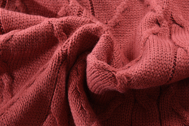 Turtleneck Sweater Men Loose Solid Color