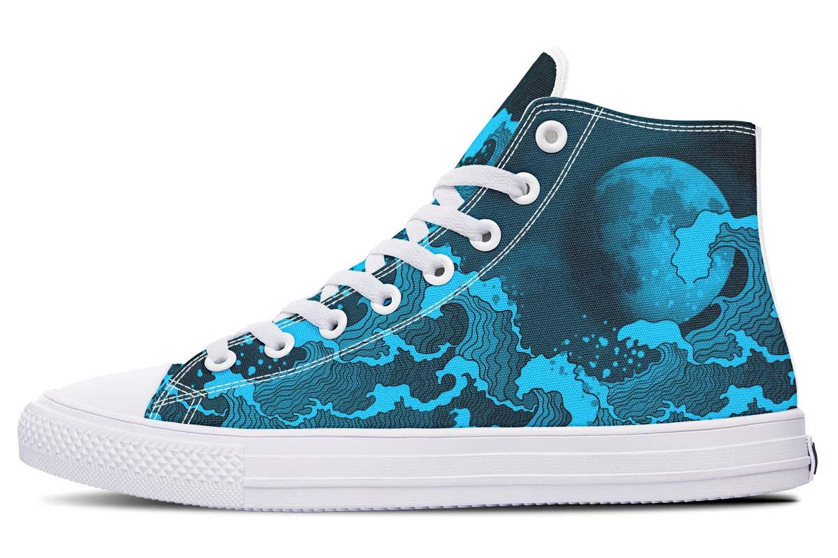 Printed Couple High-top Canvas Shoes