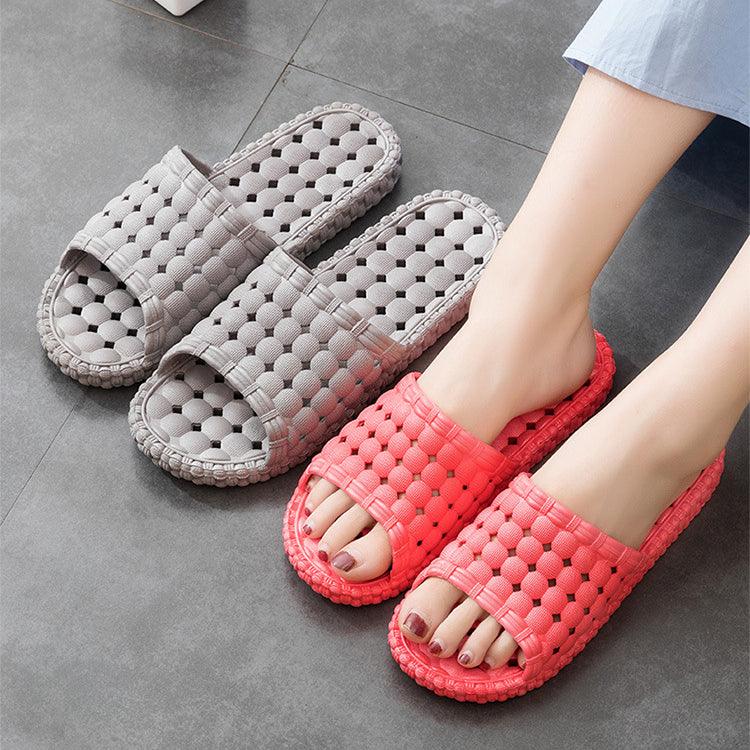 Unsex Home Shoes Hollow Out Bathroom Slippers Men Women