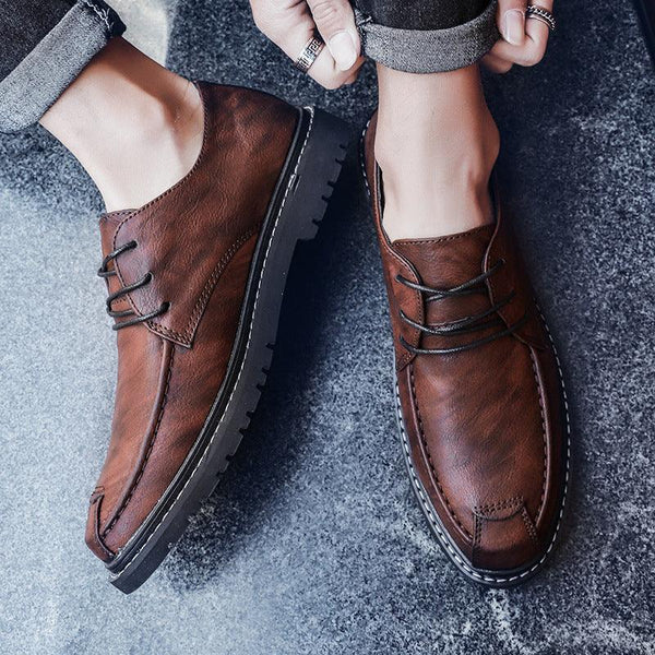 Social British Men's Fashion Casual Leather Shoes