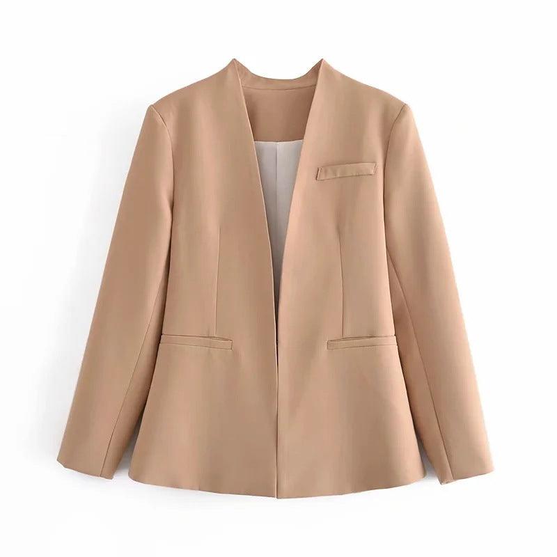 Ladies New Solid Color Suit Jacket Women