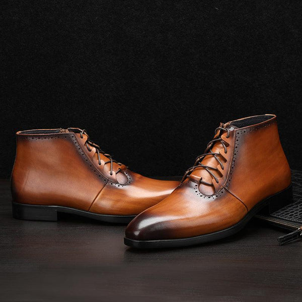 Men's High Top Martin Boots In Autumn