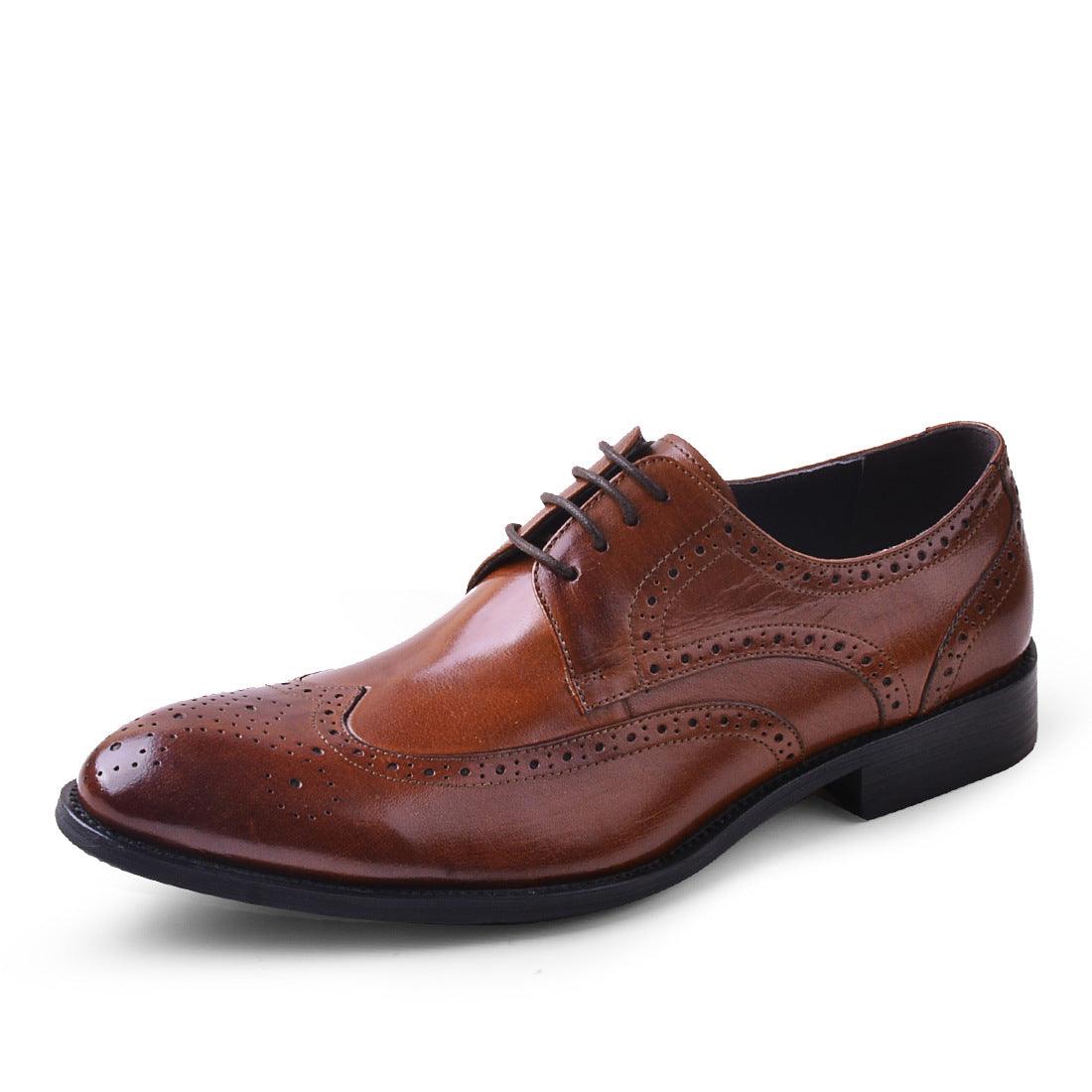 Brogues leather shoes