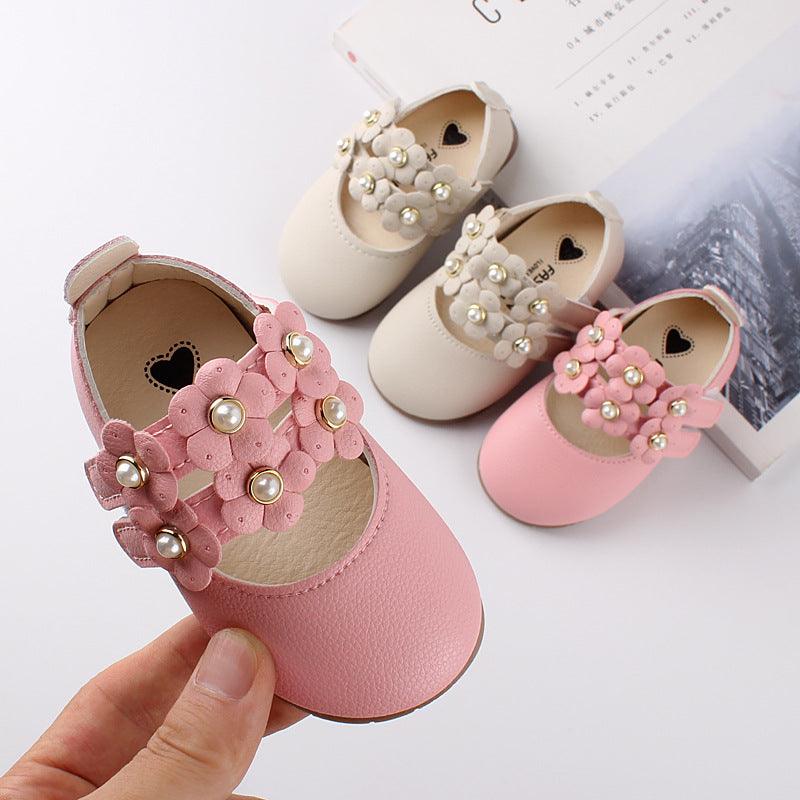 Baby single shoes fashion small flower girl baby shoes