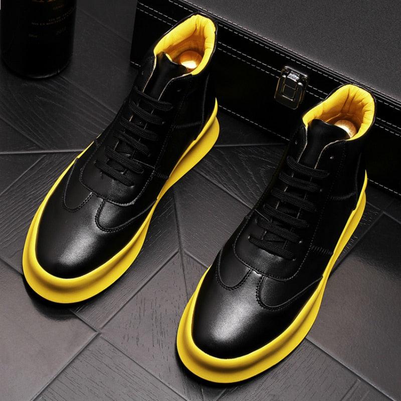 High top casual men's shoes