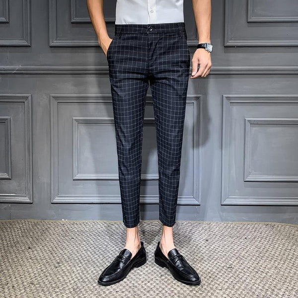 Plaid suit pants