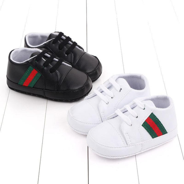 Baby soft sole shoes stripe color matching baby shoes