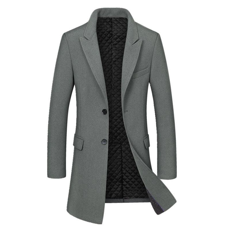 Pure color casual woolen coat men's suit