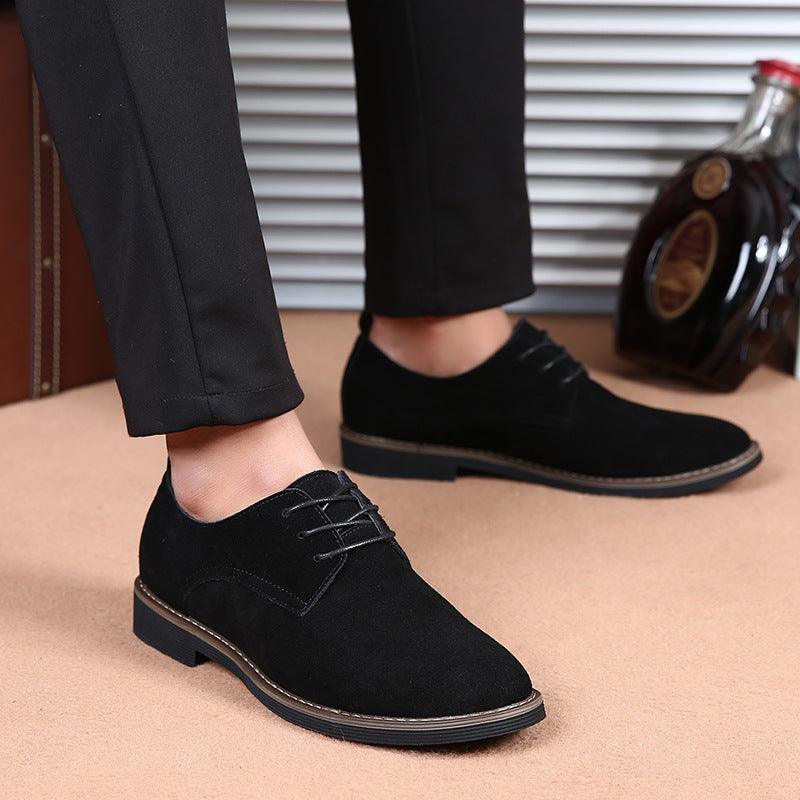 Low to help shallow mouth rubber low heel men's casual shoes