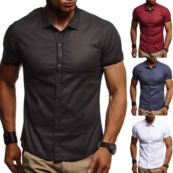 Men's business slim shirt