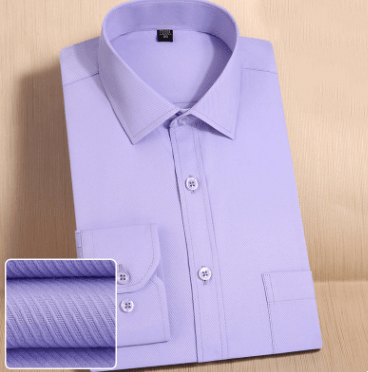 Solid color slimming shirt for business career