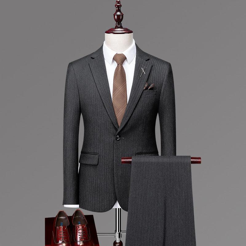 Casual Formal British Plaid Suit
