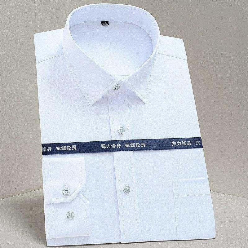 Vertical Stripes Business Casual Shirt Men