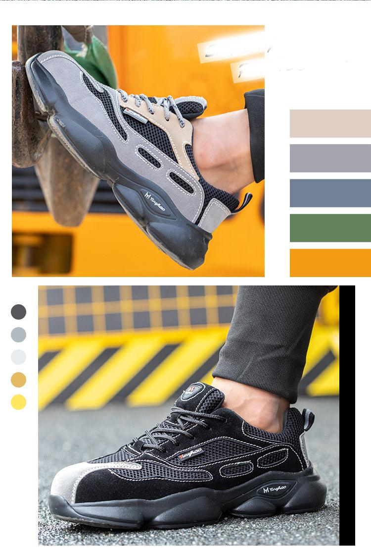 Breathable Men's Labor Insurance Shoes, Anti-smashing, Anti-piercing, Non-slip Safety shoes