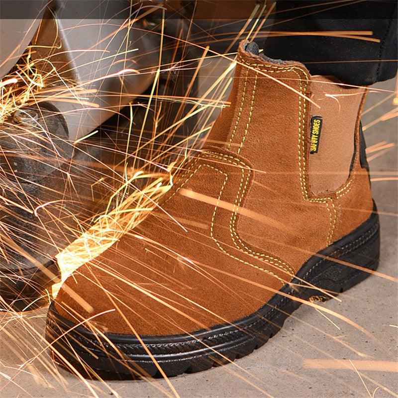 Special Protective Shoes For Welder's Splash And Scalding High Temperature And Abrasion Resistance