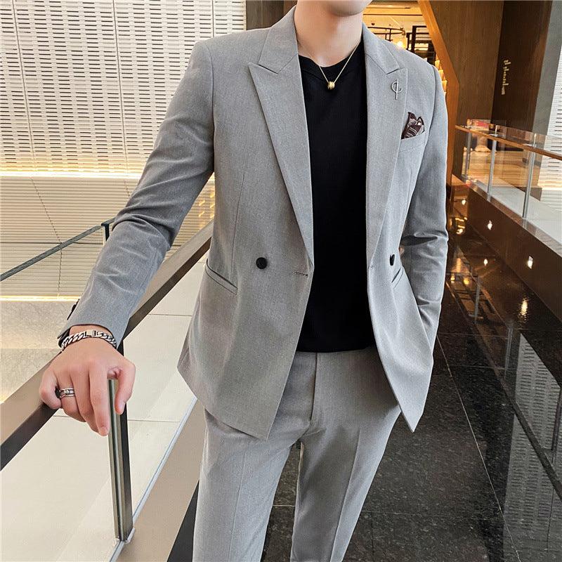 Korean Style Slim-fit Trendy Business Jacket Suit