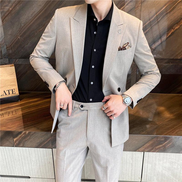 Korean Style Slim-fit Trendy Business Jacket Suit