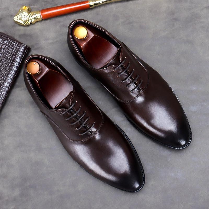 Leather Top Layer Cowhide Men'S Business Shoes