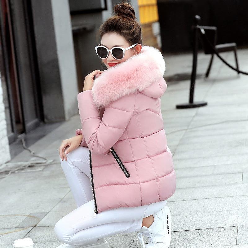 Korean Style Hooded Down Padded Jacket All-Match Small Cotton Jacket