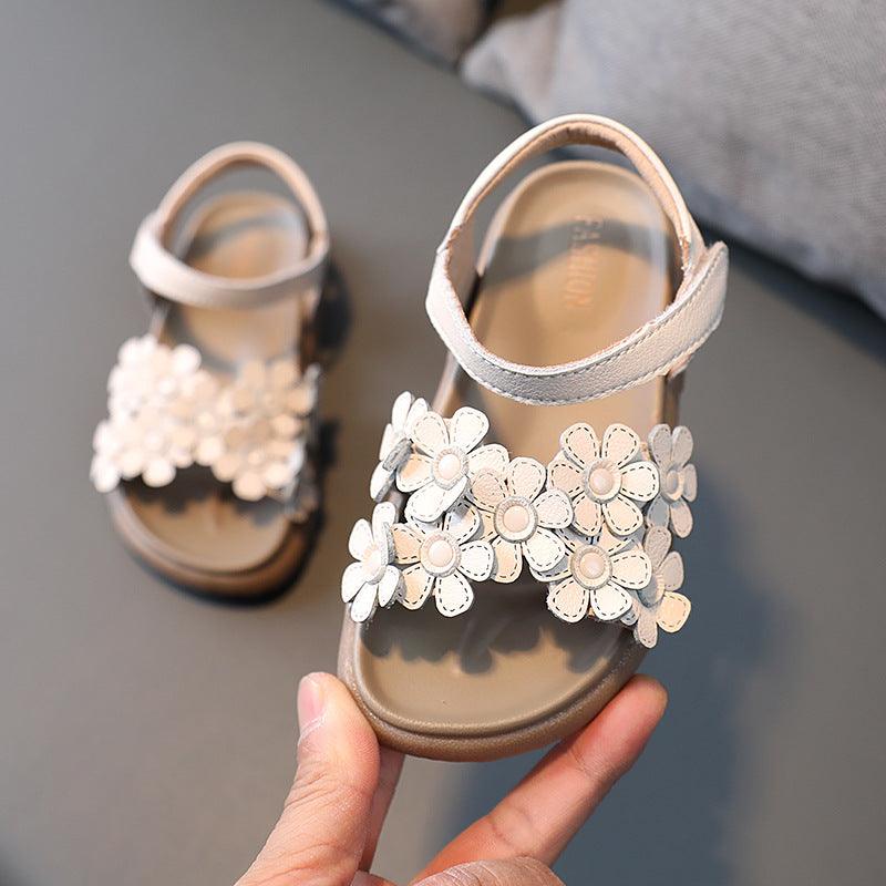 Korean Version Of The Big Kids Flower Soft-soled Beach Shoes