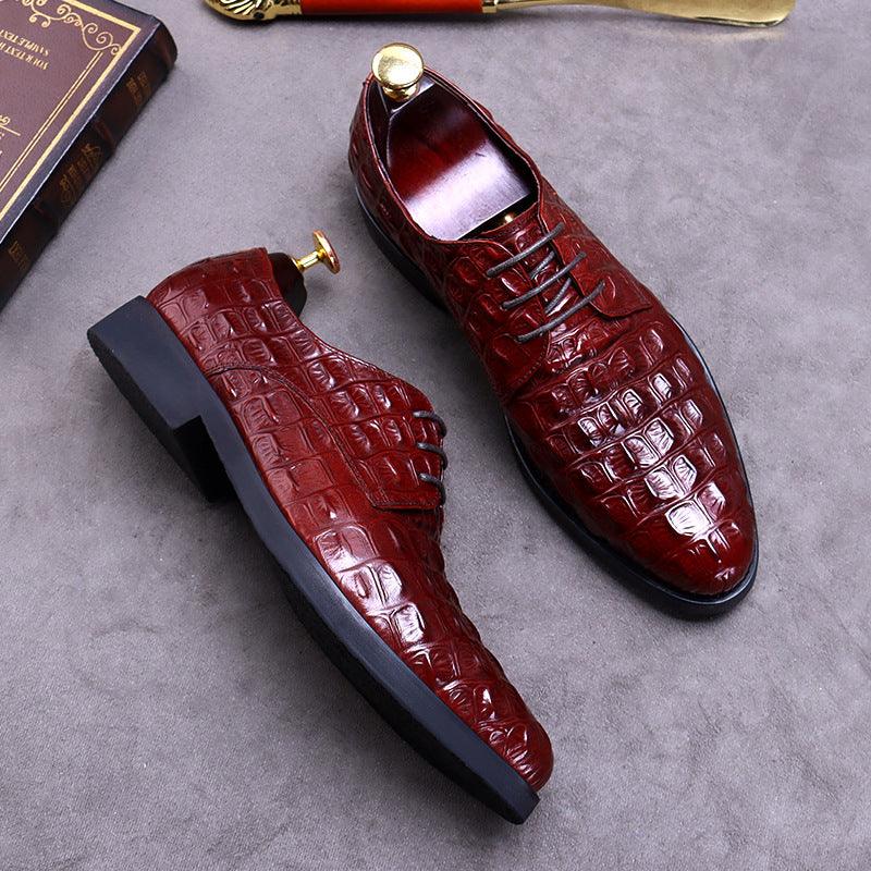 Round Toe Business Leather Shoes