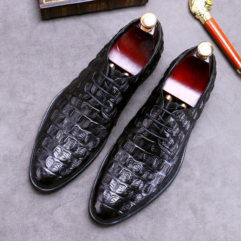 Round Toe Business Leather Shoes