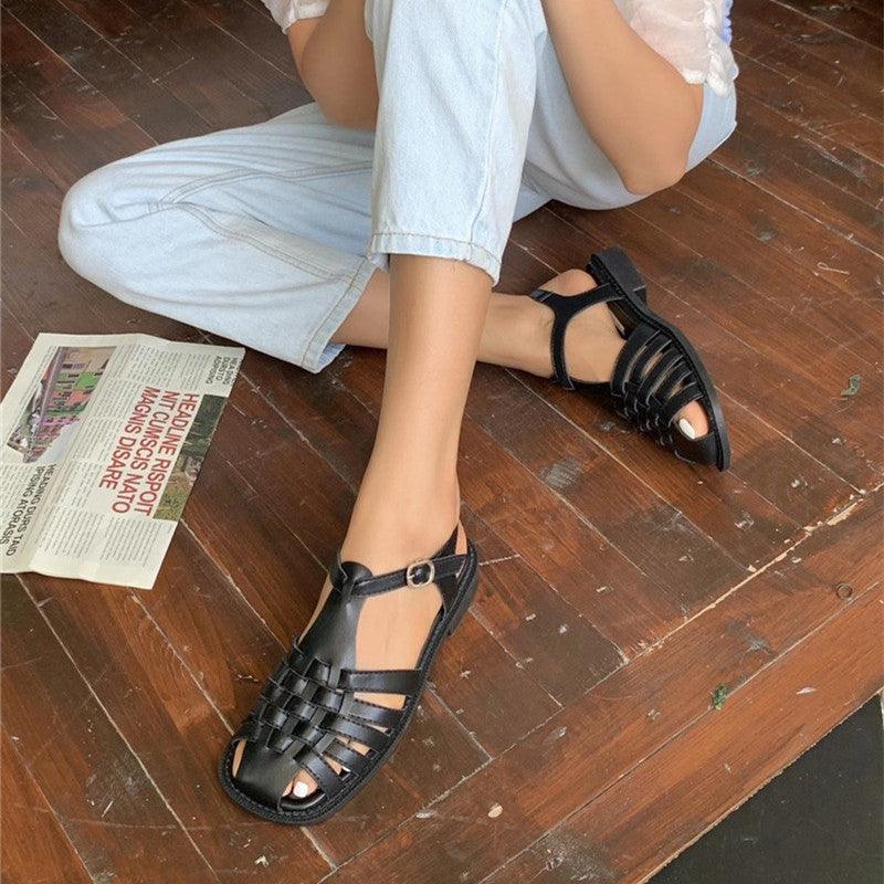 2023 Spring And Summer New Mary Jane Thick Heel Women'S Shoes Summer