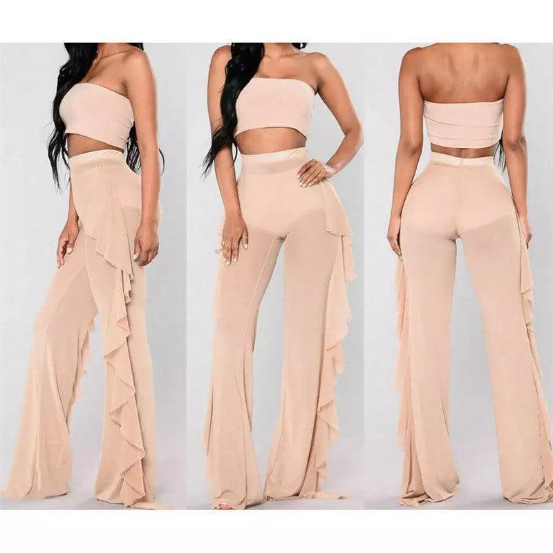 Mesh Folds See-through Beach Pants Swimwear Pants