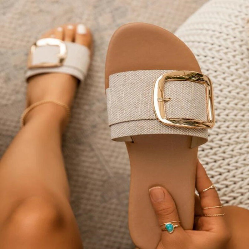 New 2021 Summer Designer Women's Slippers Shoes Summer