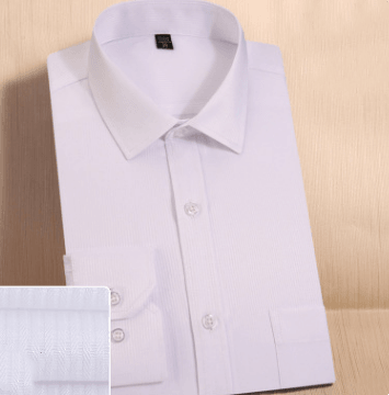 Solid color slimming shirt for business career