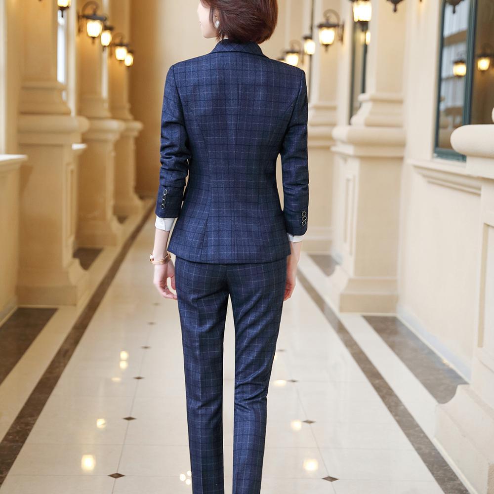 Plaid Suit Suit Fashion Temperament Business