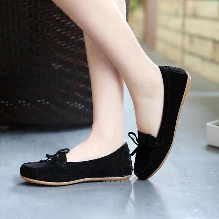 Flat Bottom Low-top Single Shoes Round Toe Peas Shoes Pregnant Women Shoes